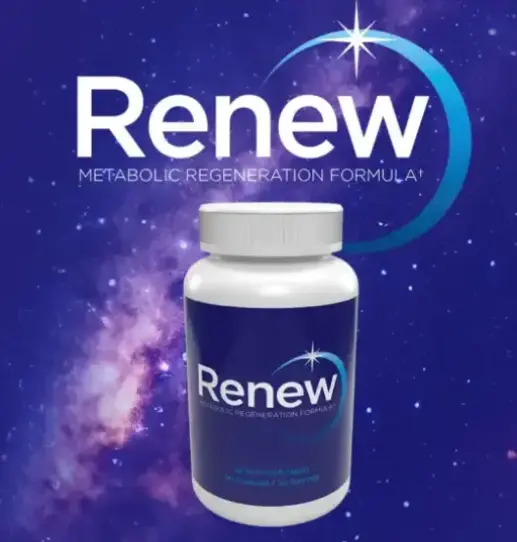 Renew nighttime wellness formula in its product bottle